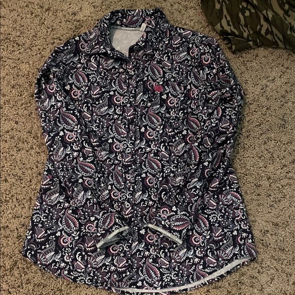 Cinch Tops - Paisley cinch arena flex Shirt (xs)